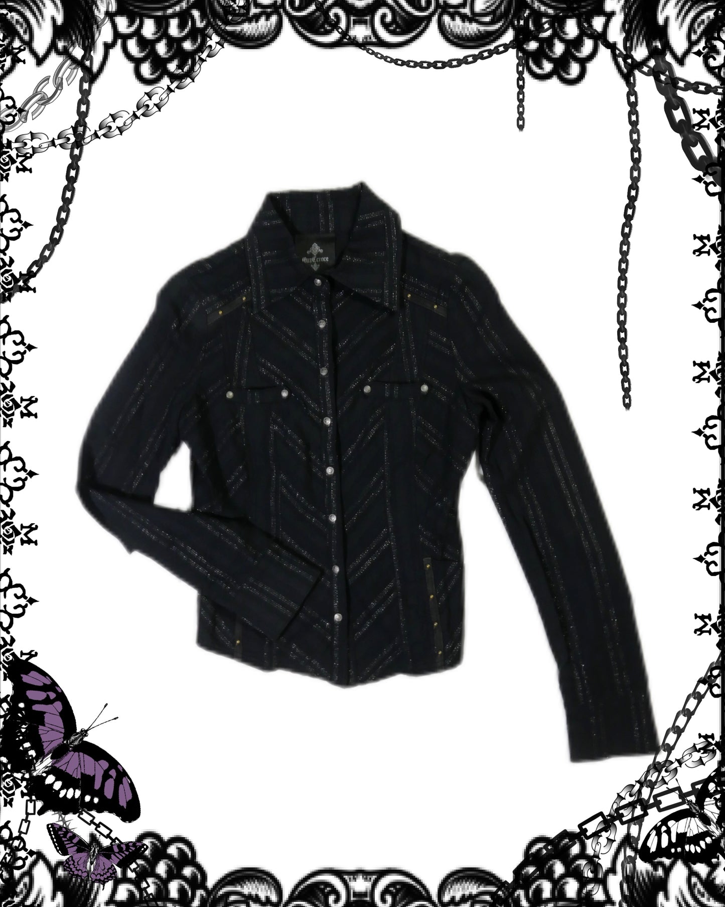 OZZ Croce Stripe Button Up
