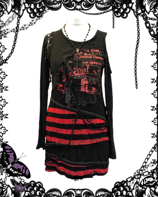 h.Anarchy Destructive Long-Sleeves Top
