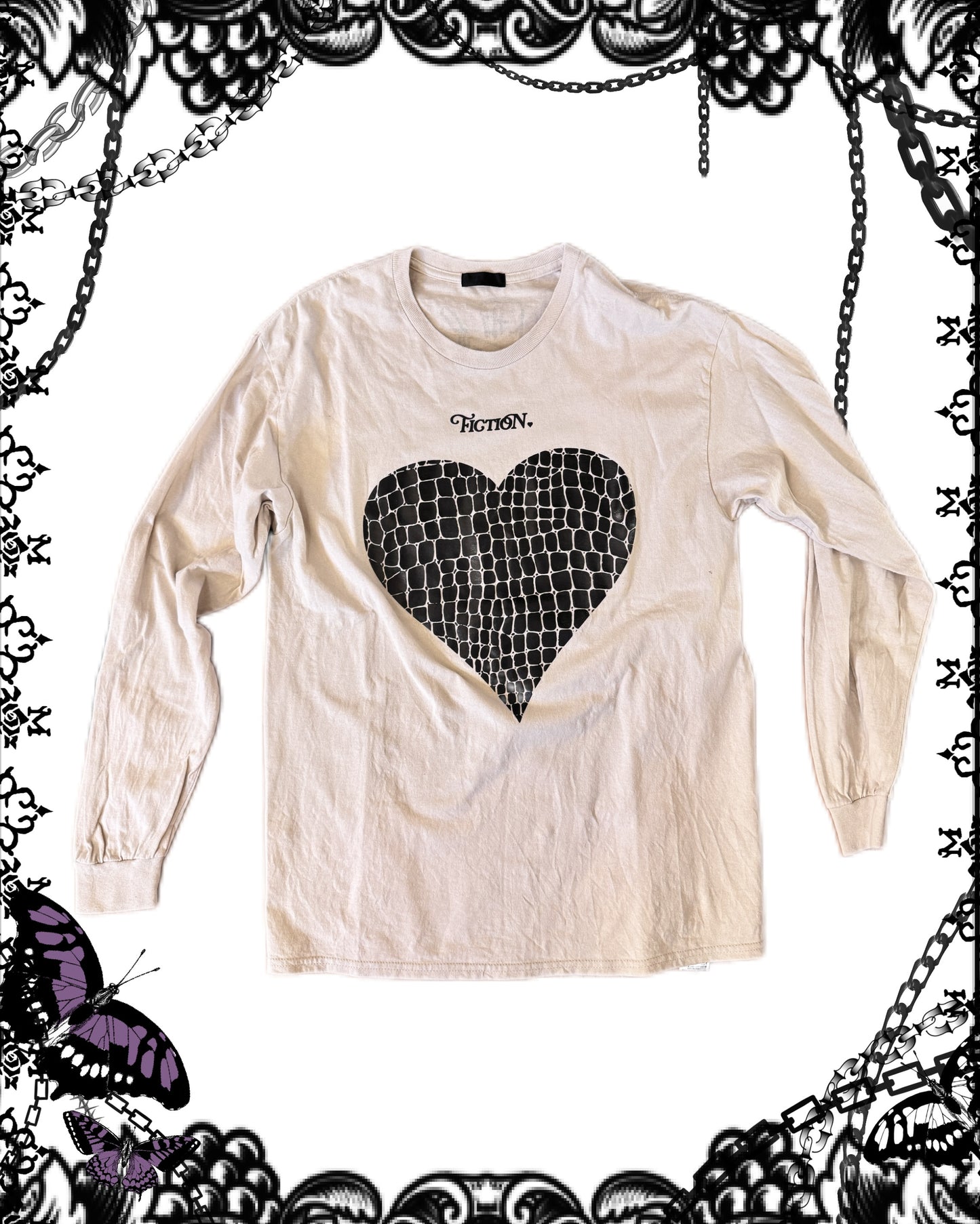 FICTION TOKYO Heart Print Top