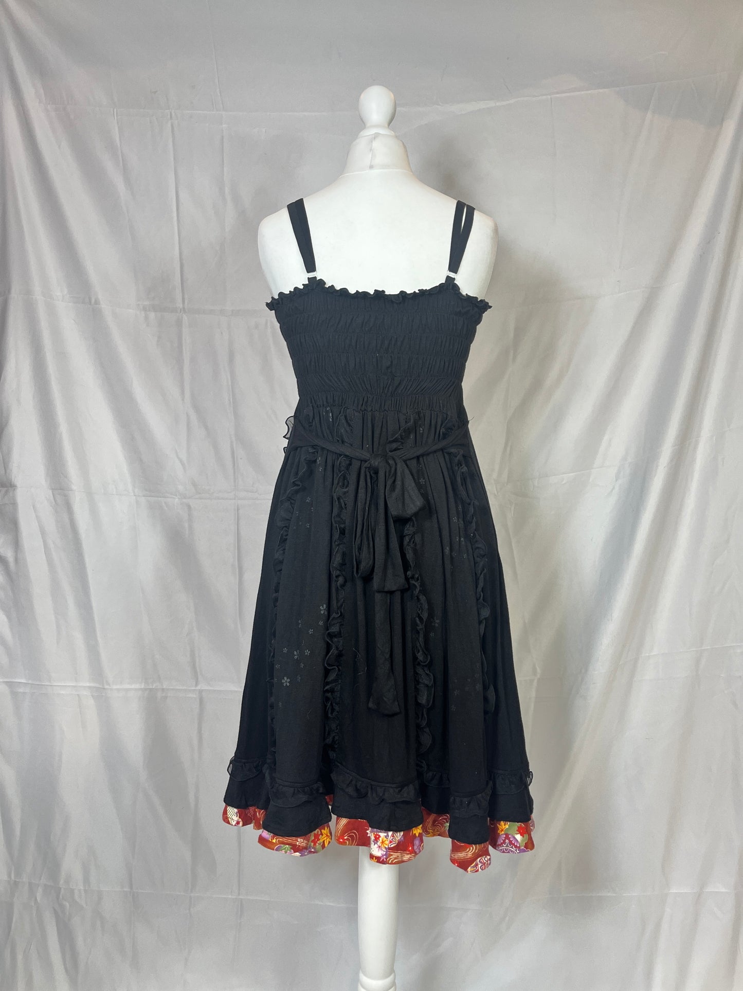 gouk Floral Ruffle Tank Top Dress