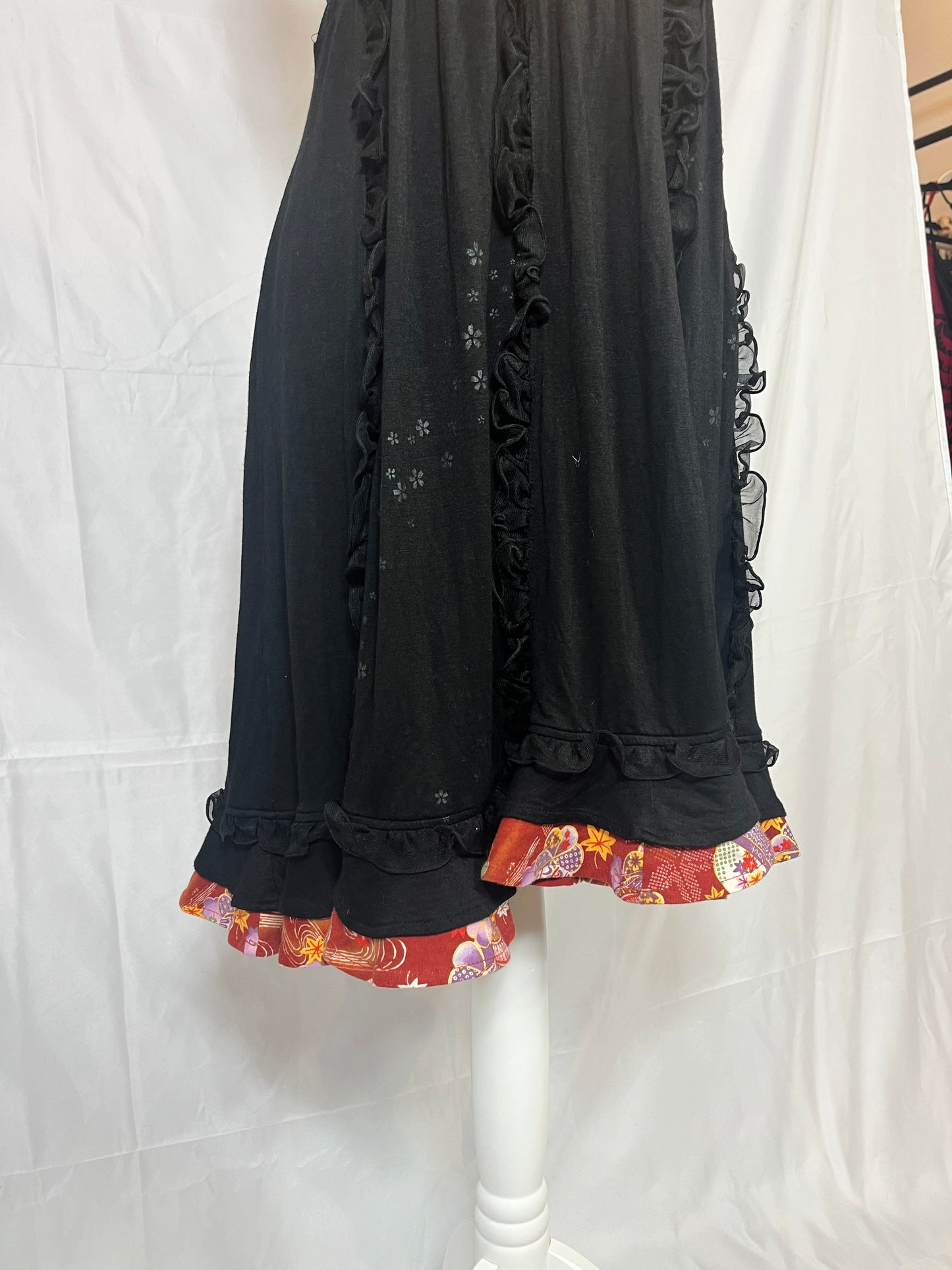 gouk Floral Ruffle Tank Top Dress