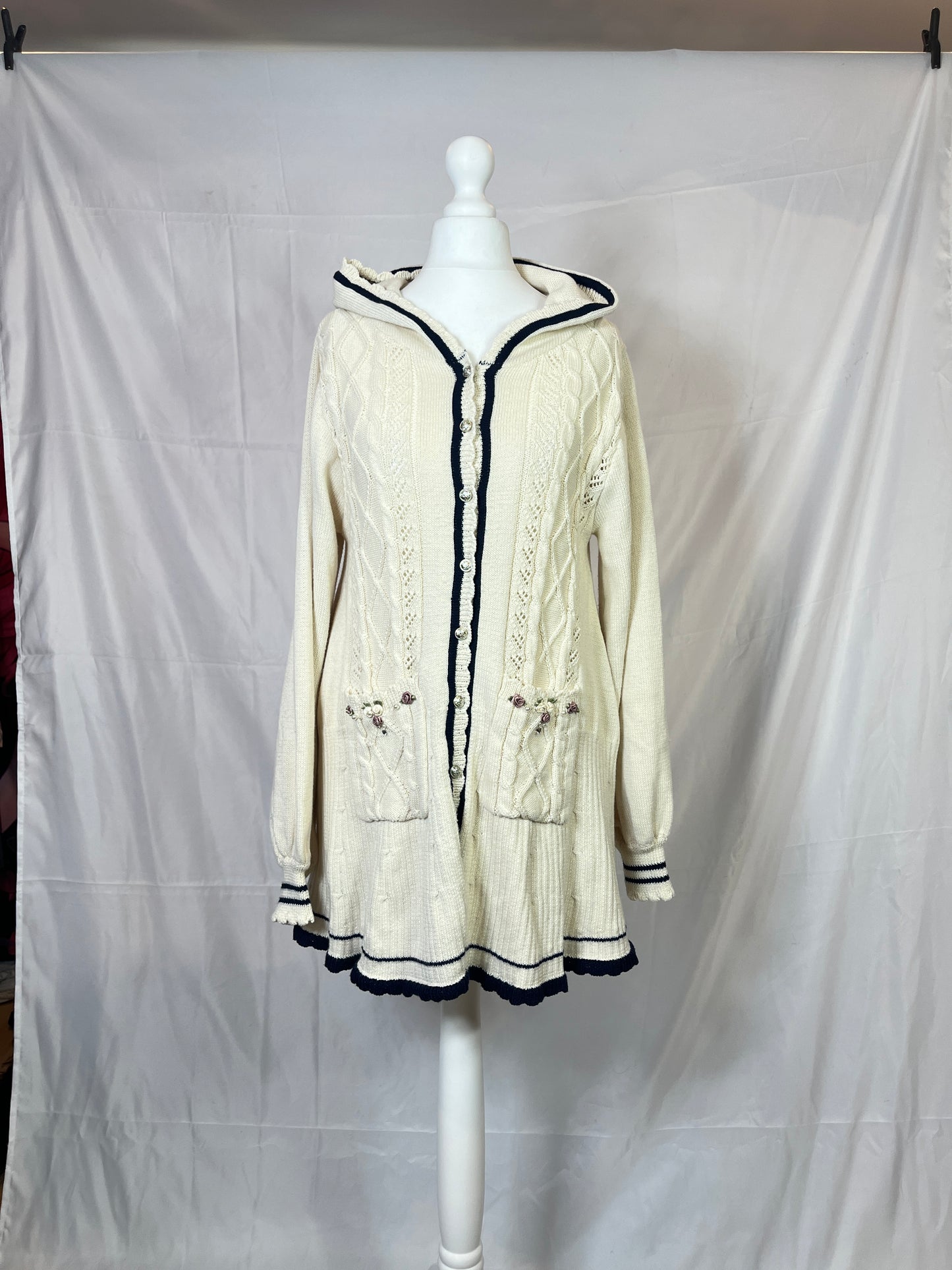 Axes Femme Button Up Cardigan Dress