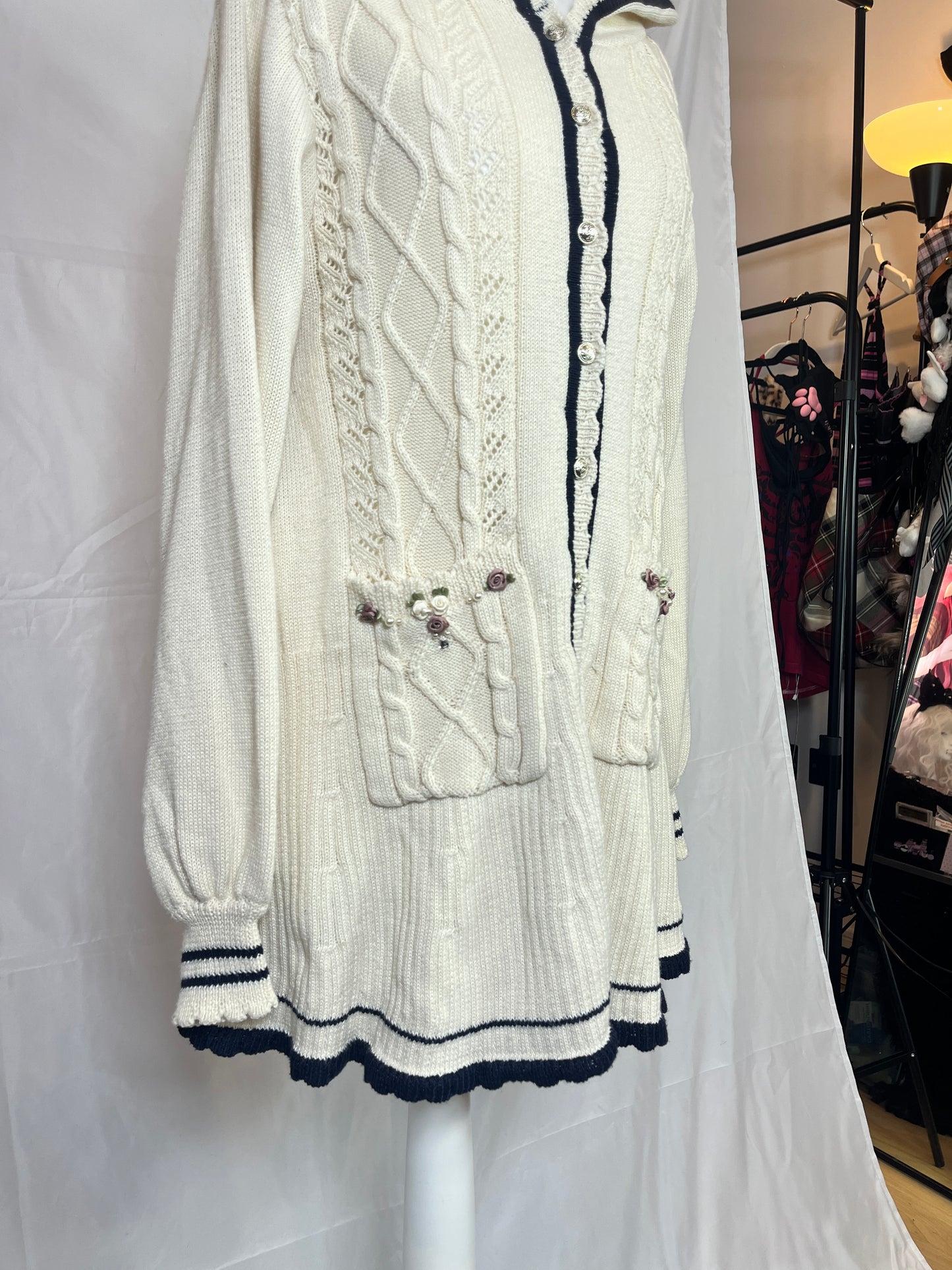 Axes Femme Button Up Cardigan Dress