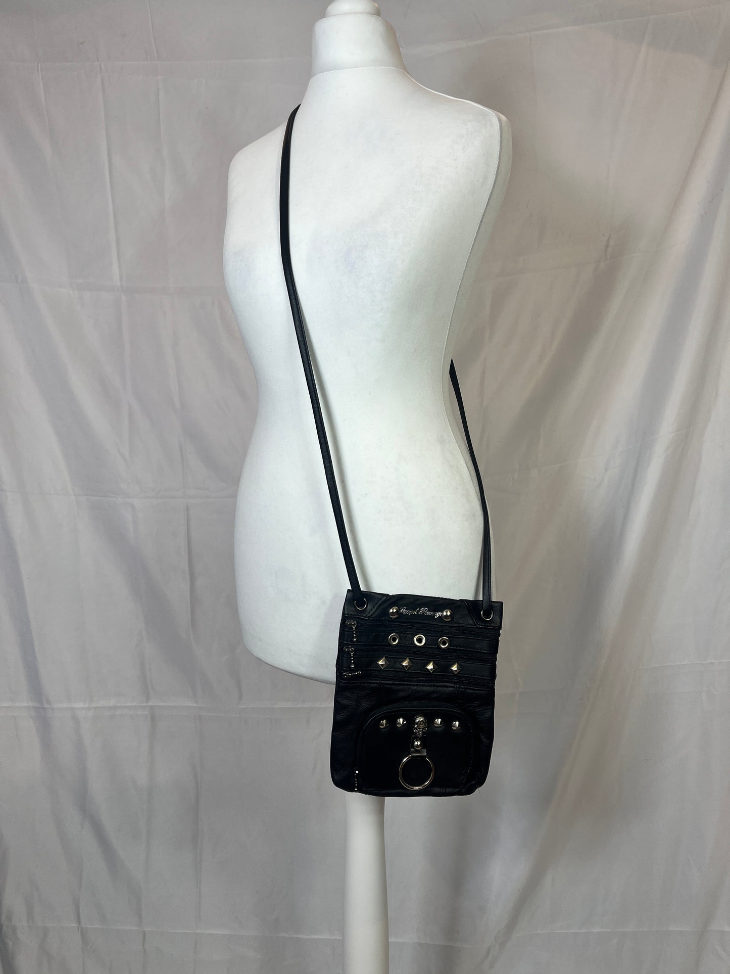 Sexpot Revenge Rivets Crossbody Bag