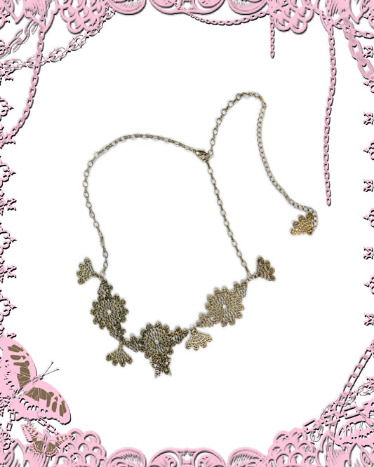 Sheglit Triple Floral Necklace