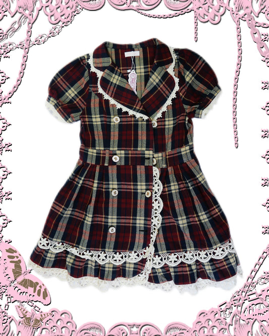 Liz Lisa Plaid Doll Dress Jacket