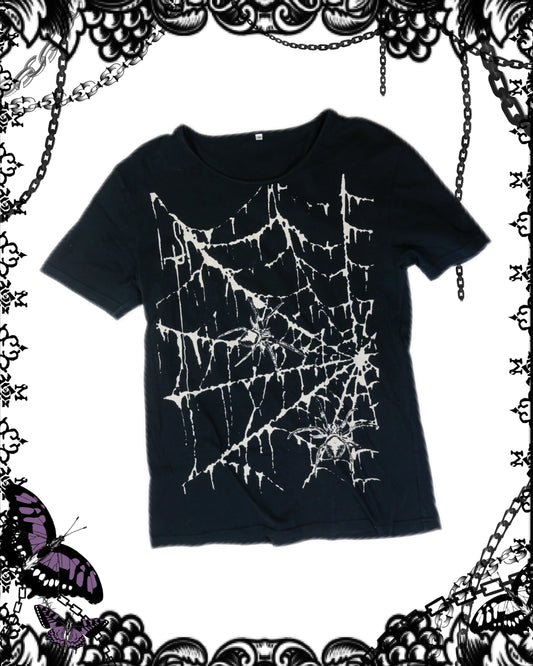 Stigmata Spider Web Print T-Shirt
