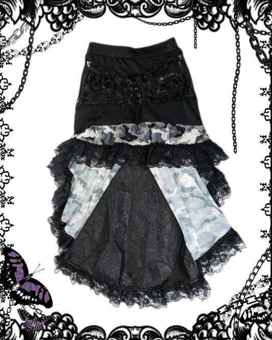 Qutie Frash Camouflage Print Lace Skirt