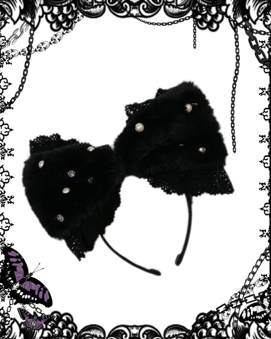 Baby the Stars Shine Bright Black Bow Headband