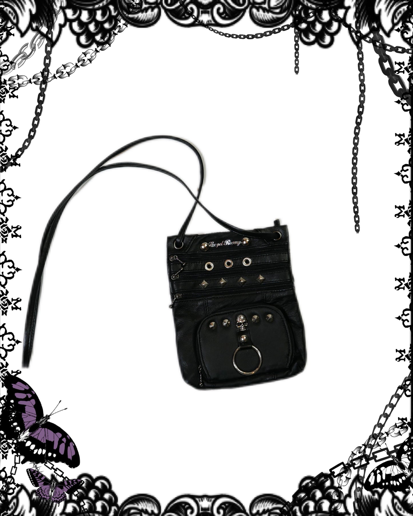 Sexpot Revenge Rivets Crossbody Bag