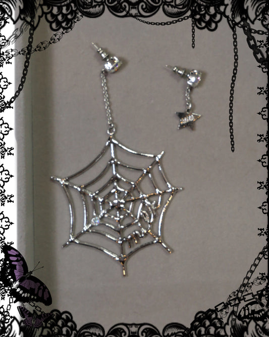 Sheglit Spider Web Earrings