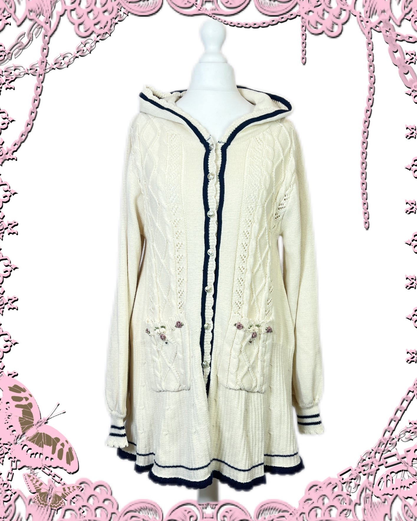 Axes Femme Button Up Cardigan Dress