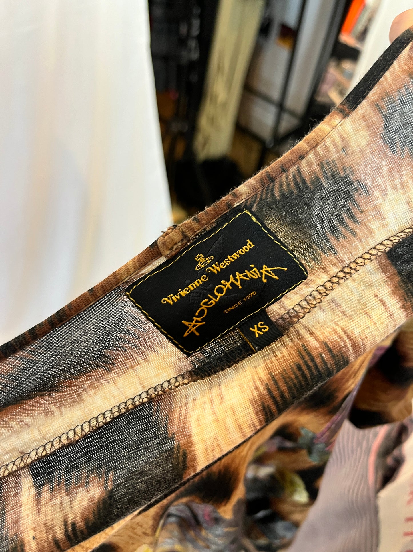 Vivienne Westwood Leopard and Floral Print Top
