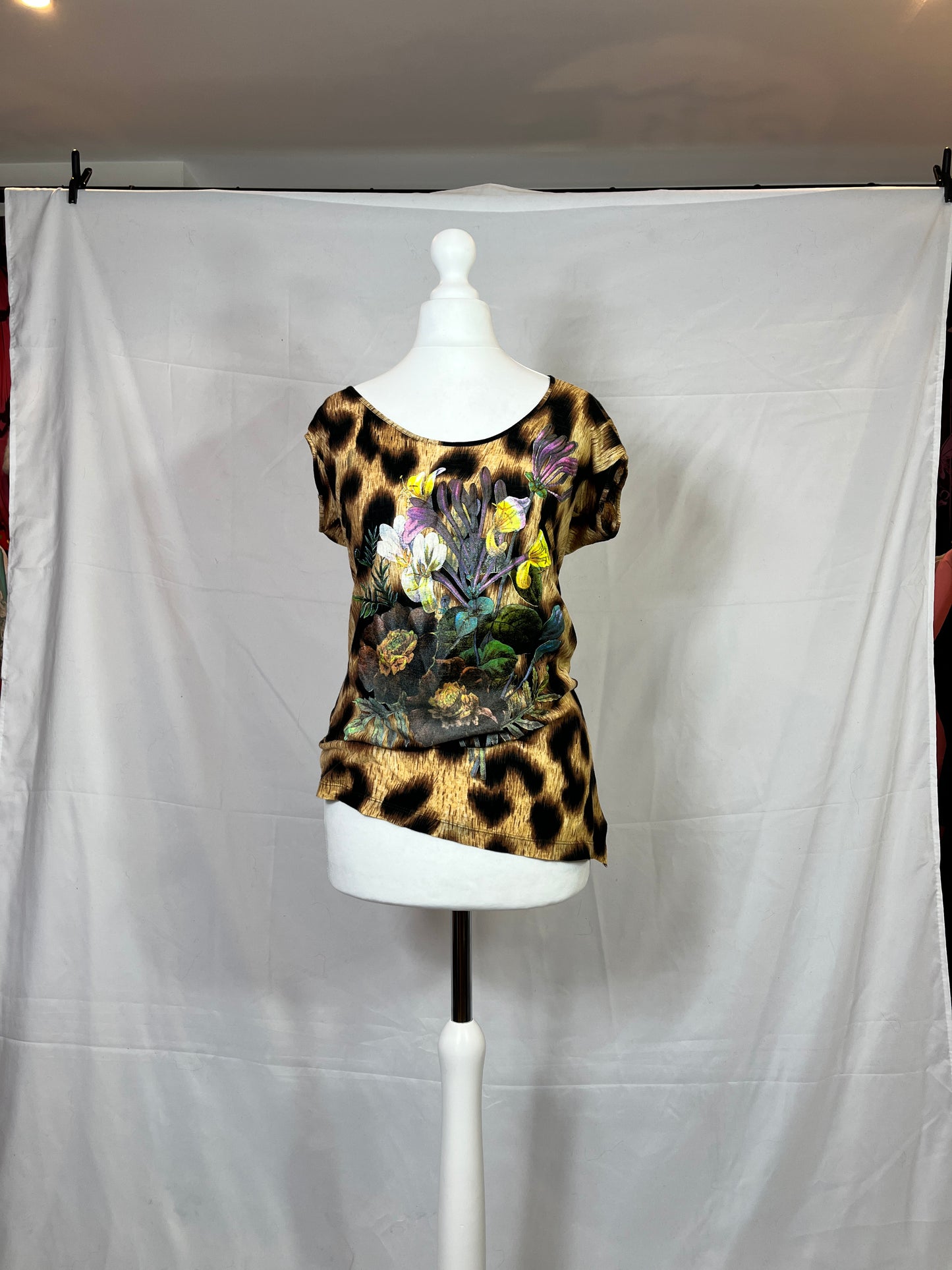 Vivienne Westwood Leopard and Floral Print Top