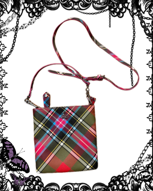 Vivienne Westwood Plaid Crossbody Bag