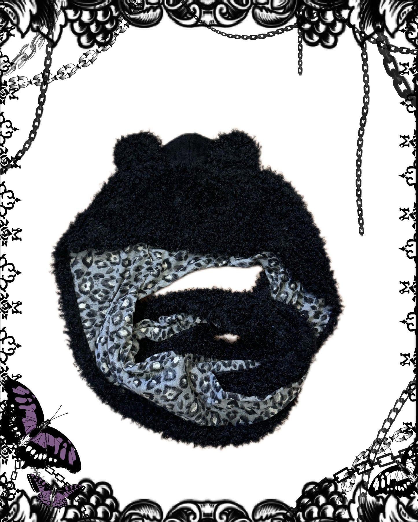 Algonquins Bear Hooded Scarf