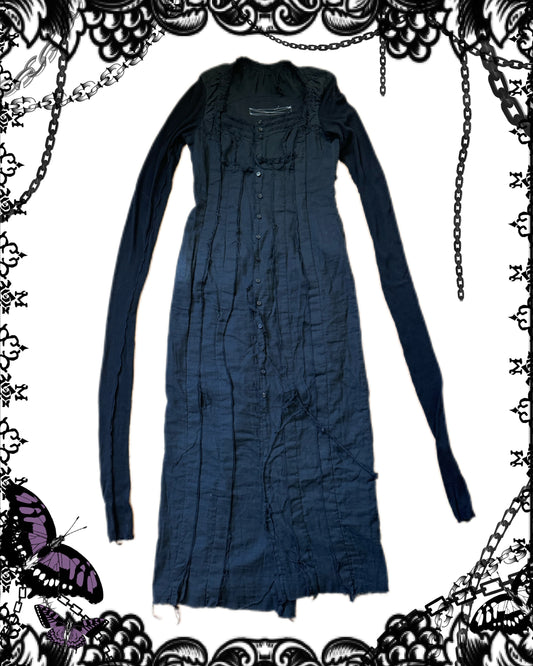 alice auaa Destructive Button-Up Dress