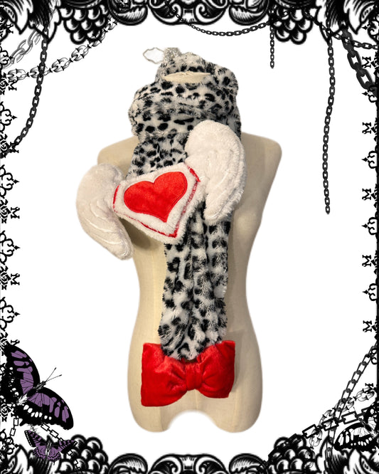 Leopard Print and Bows Scarf