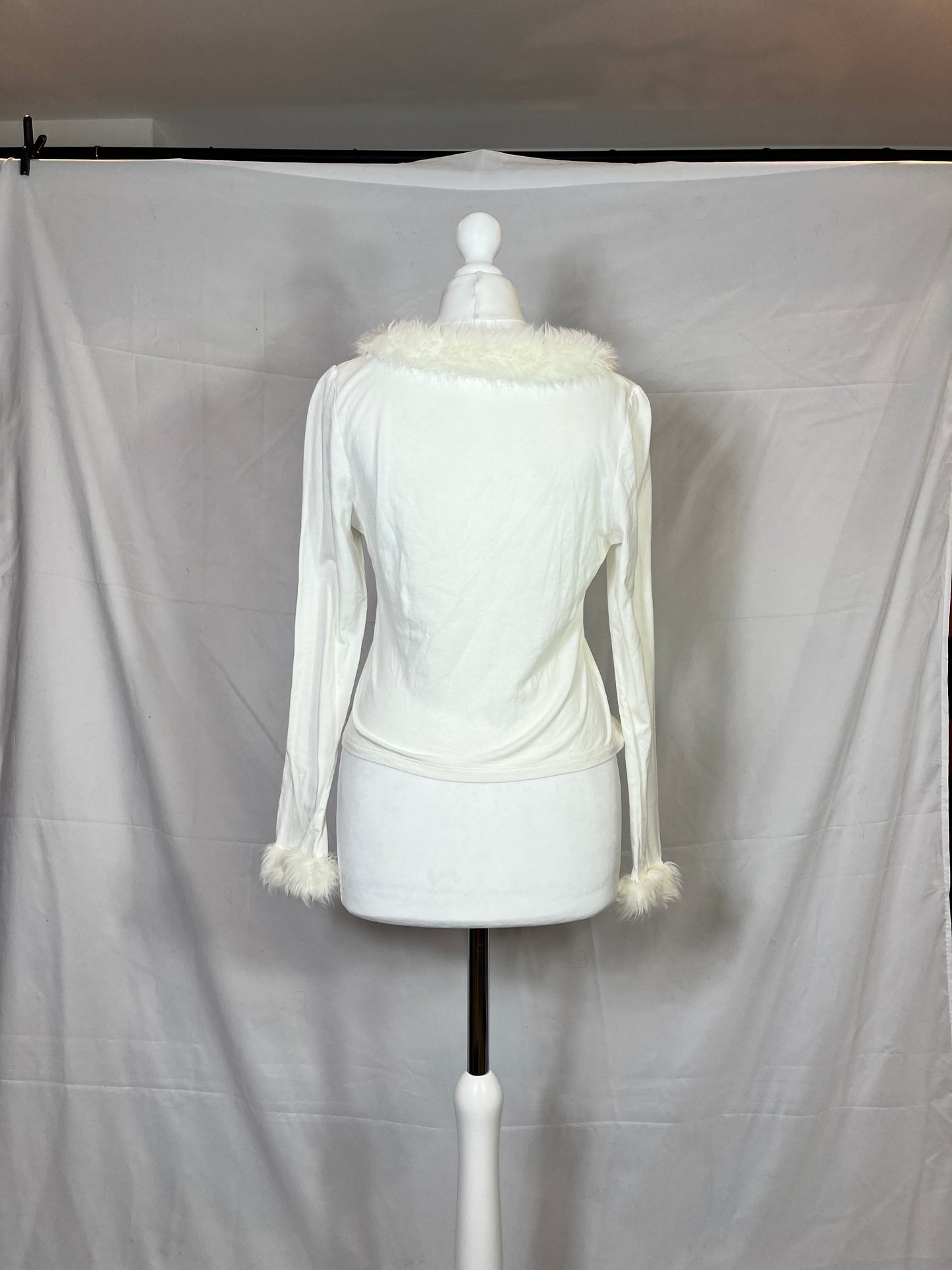 Victorian Maiden Fur Collar Top
