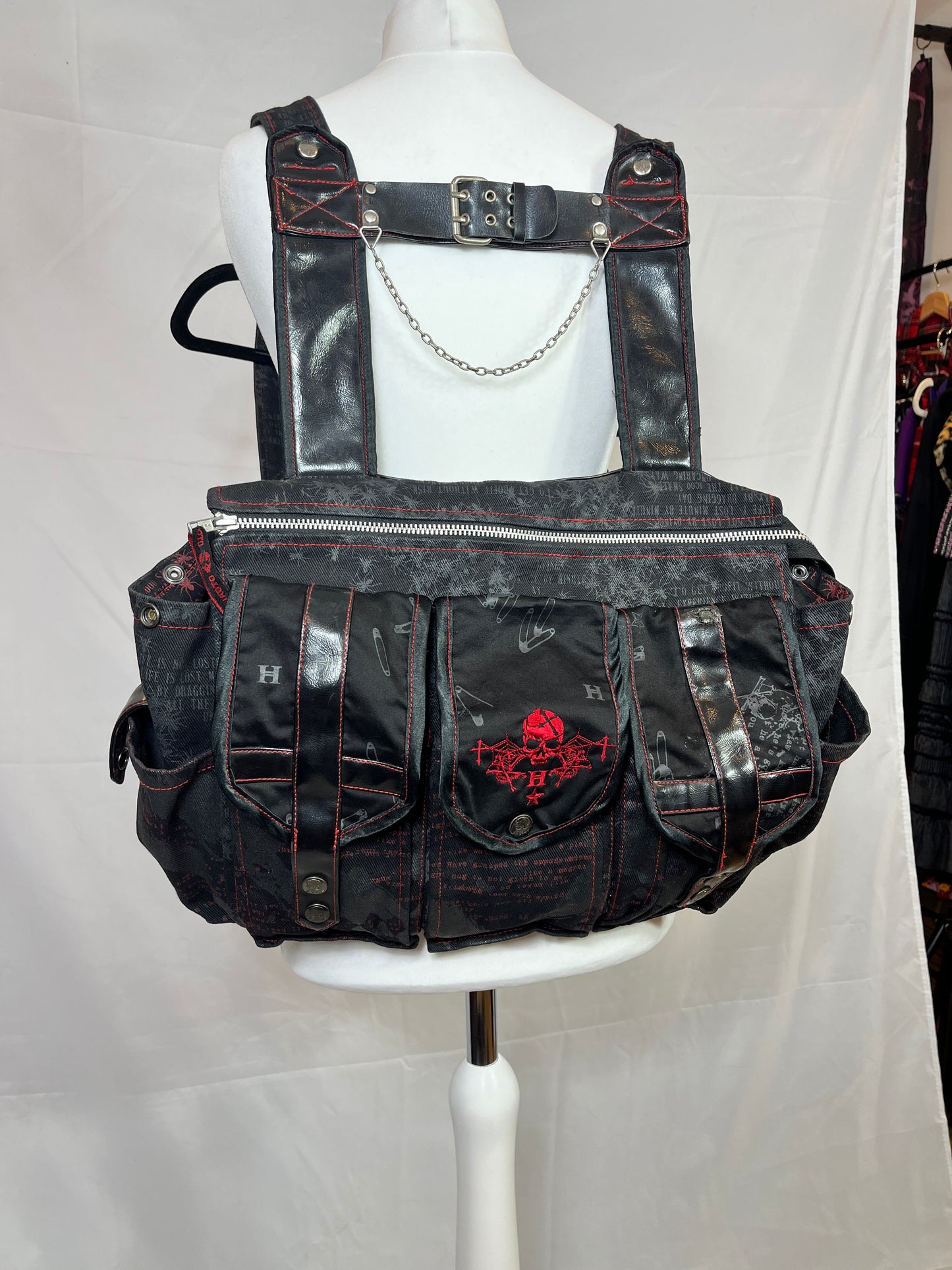 h.Naoto Leather Backpack