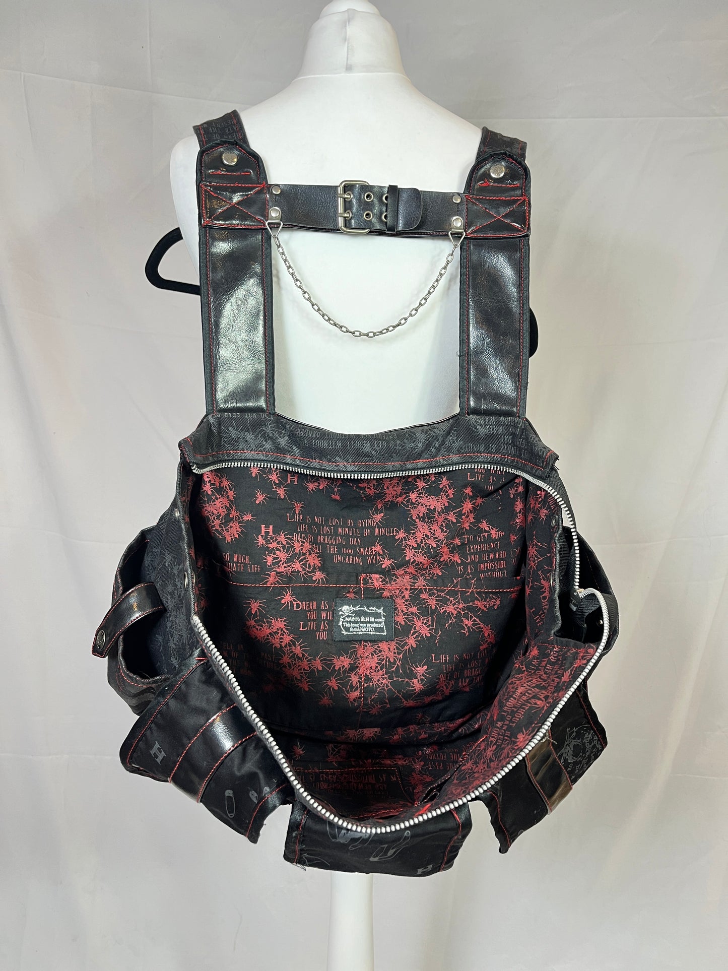 h.Naoto Leather Backpack