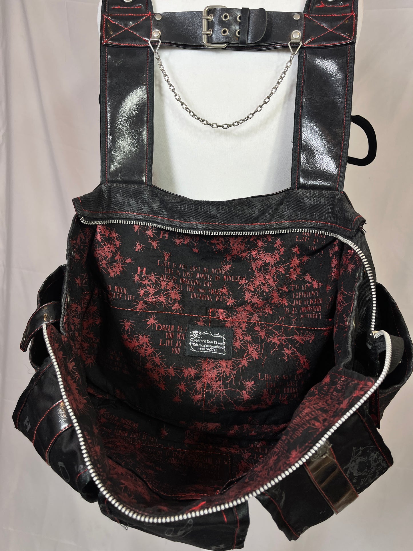 h.Naoto Leather Backpack
