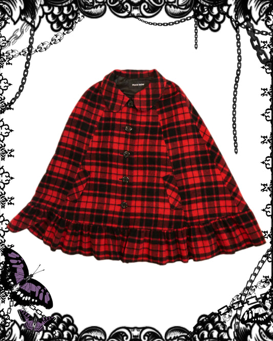 Peace Now Plaid Cape