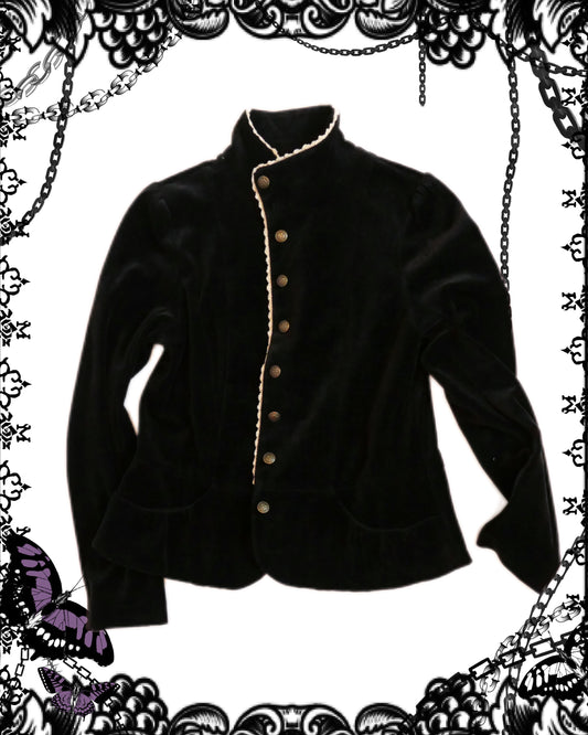 Franche Lippee Velvet Button Up