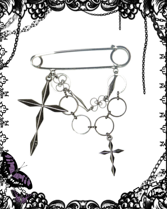 Black Peace Now Brooch Pin