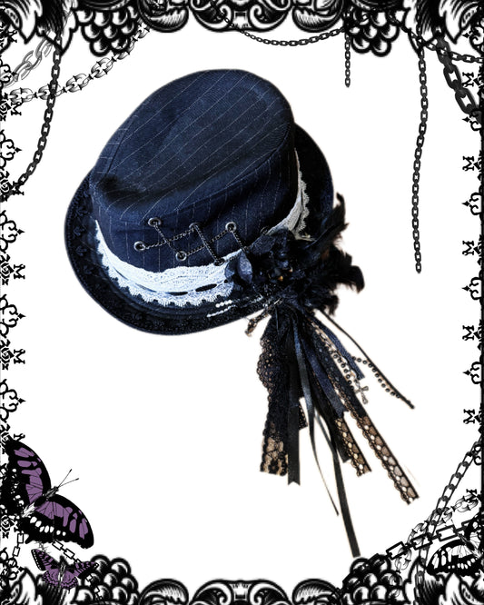 h.Naoto Lace Top Hat