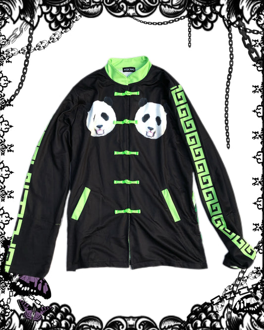 ACDC RAG Panda Print Knot Buckle Top