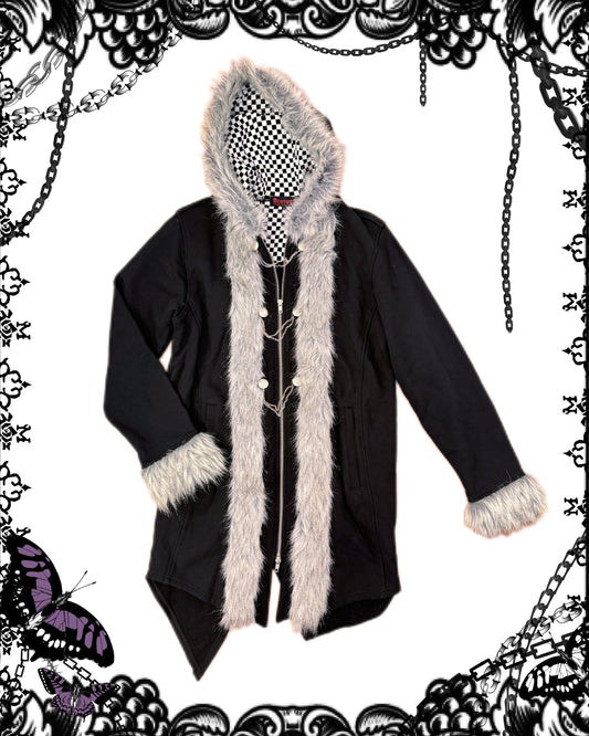 Deorart Fur Coat with Hood
