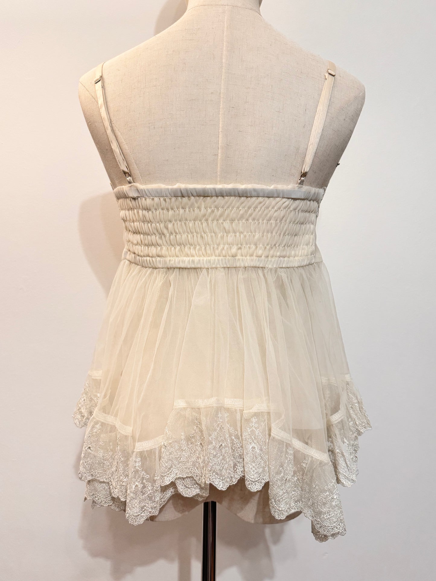Axes Femme Lace Mesh Tank Top