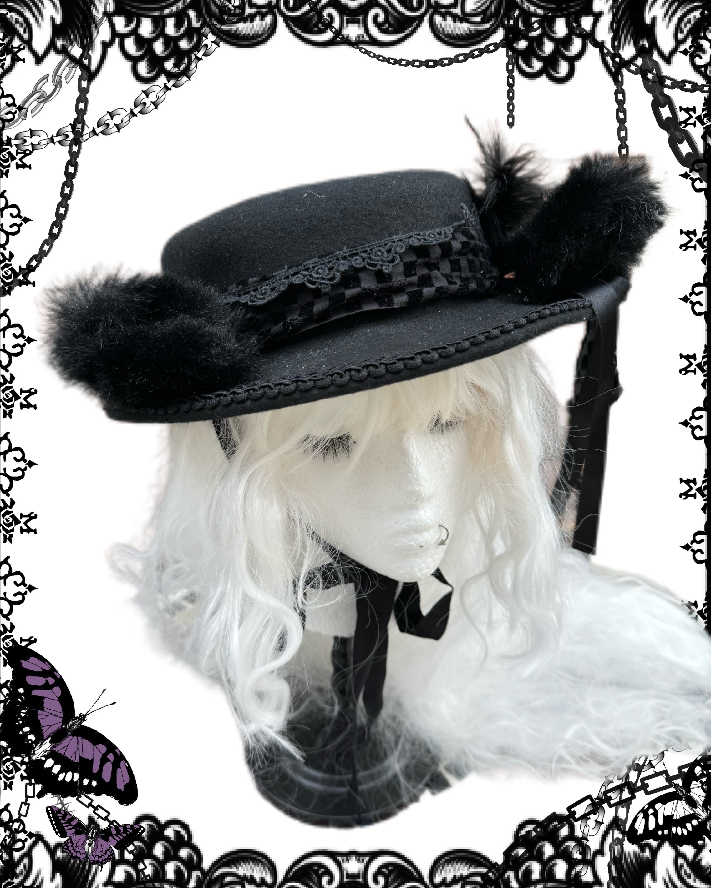 ALICE and the PIRATES Feather Ribbon Hat – cucurucu ALICE and the PIRATES Feather Ribbon Hat – cucurucu