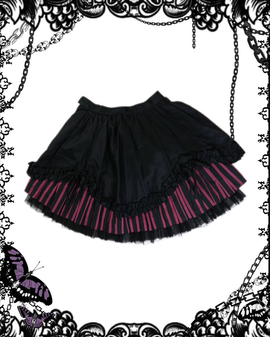 Peace Now Multi-Layers Stripe Skirt