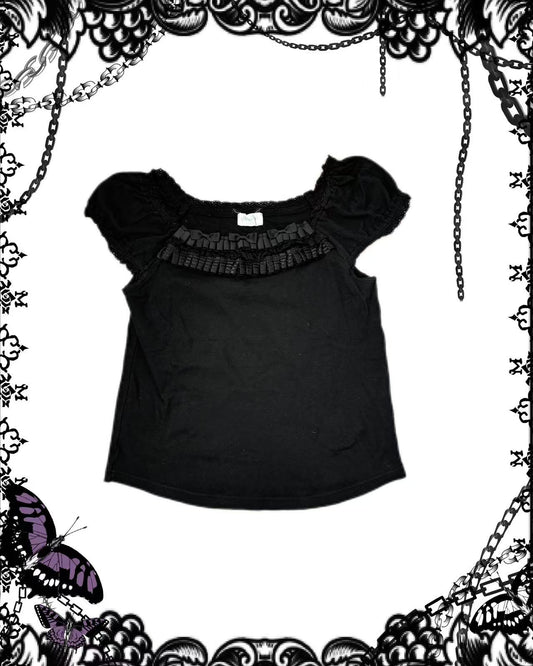 Shirley Temple Black Bow Top
