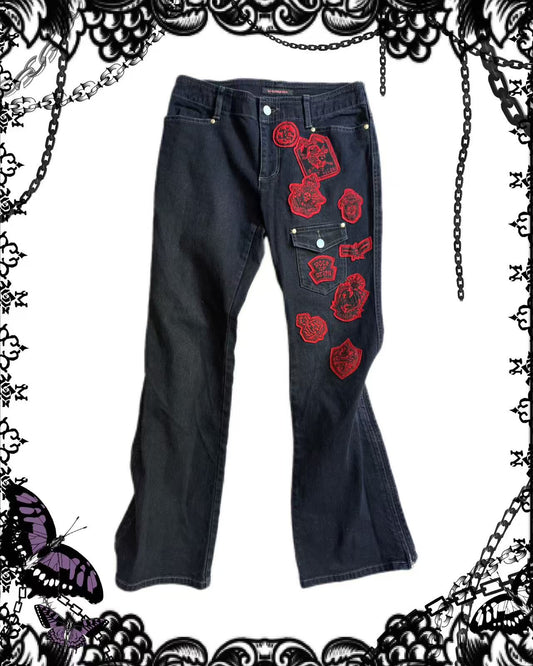 Algonquins Patches Denim Pants