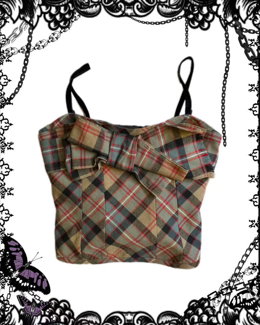Jane Maple Plaid Tank Top