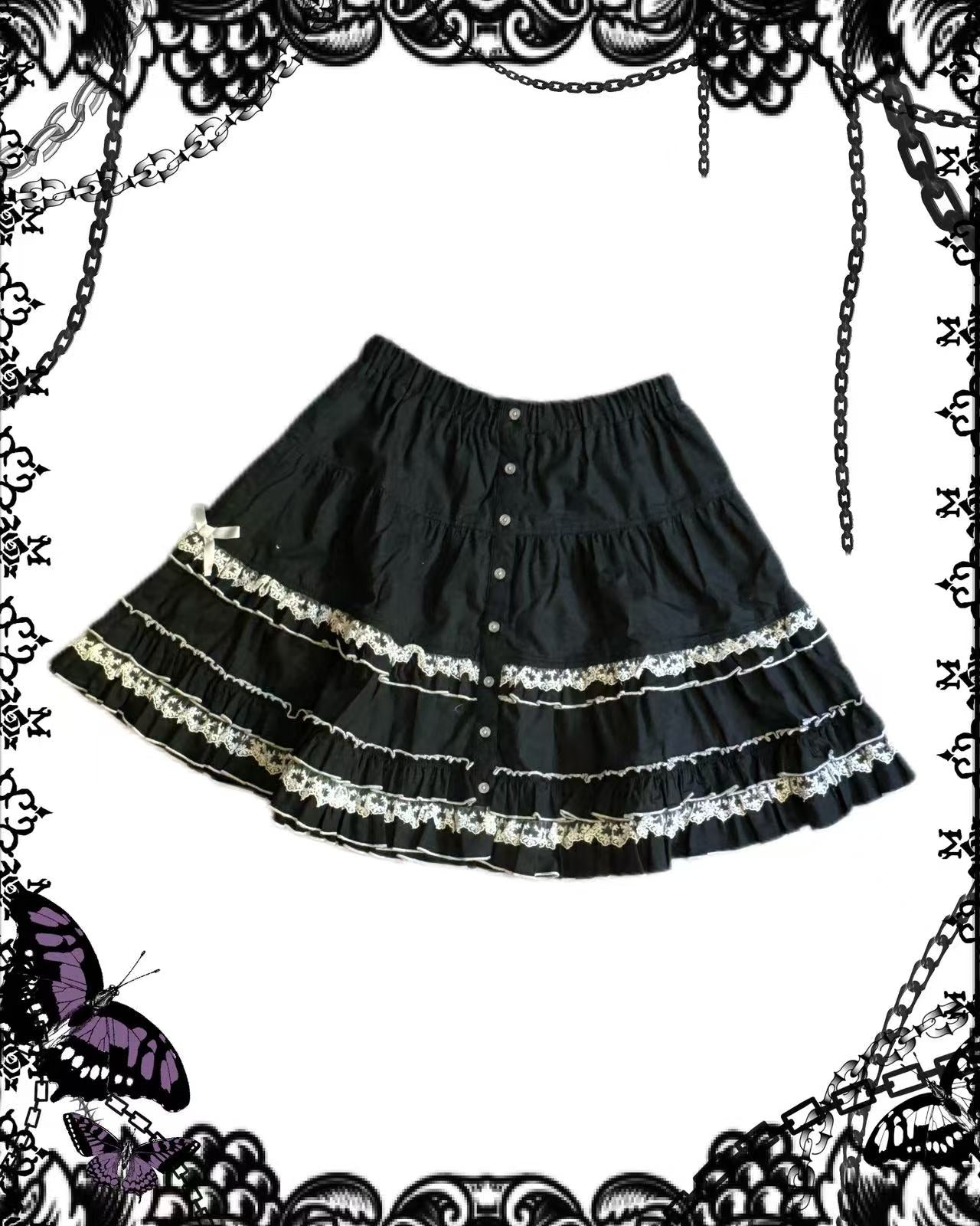 Putumayo Button-Up Lace Skirt