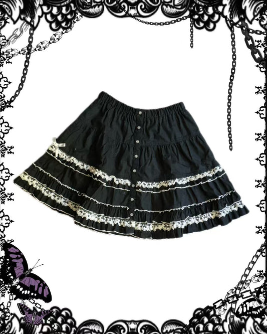 Putumayo Button-Up Lace Skirt