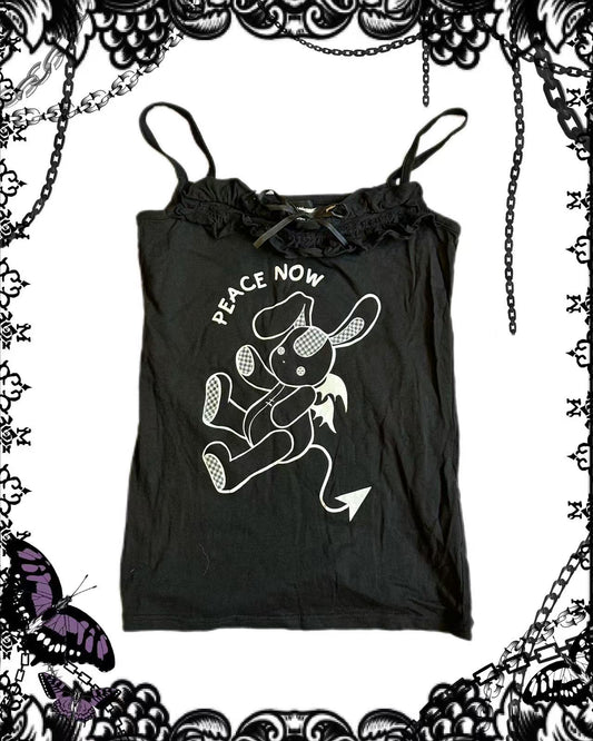 Peace Now Bunny Print Tank Top