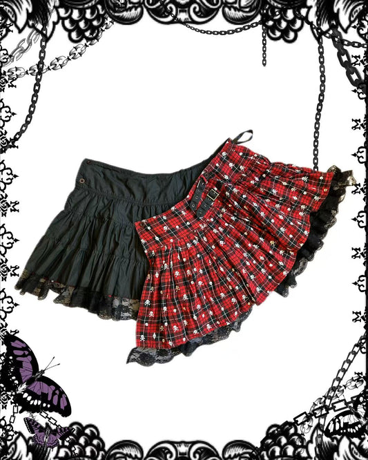 Algonquins 2-Layers Plaid Skirt