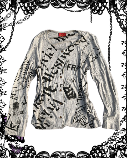 Vivienne Westwood Letter Print Button-Up