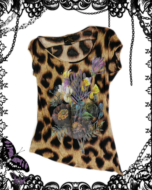 Vivienne Westwood Leopard and Floral Print Top