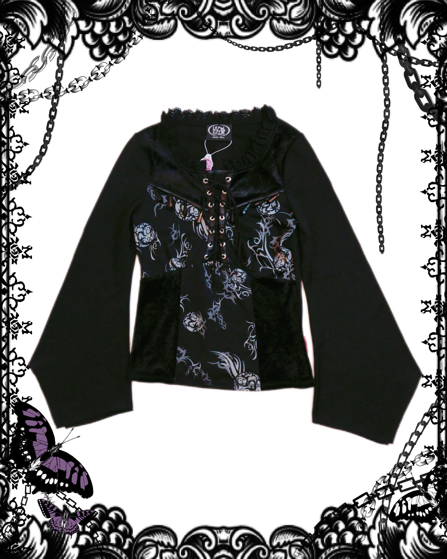 OZZ ON Lace Up Shirt