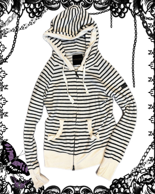 Buffalo Stripe Zip-Up Hoodie